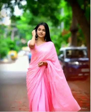The Emporium girl with pink colour 