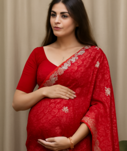 read saree with women