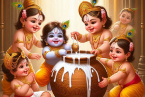 Krishna smiled his swee