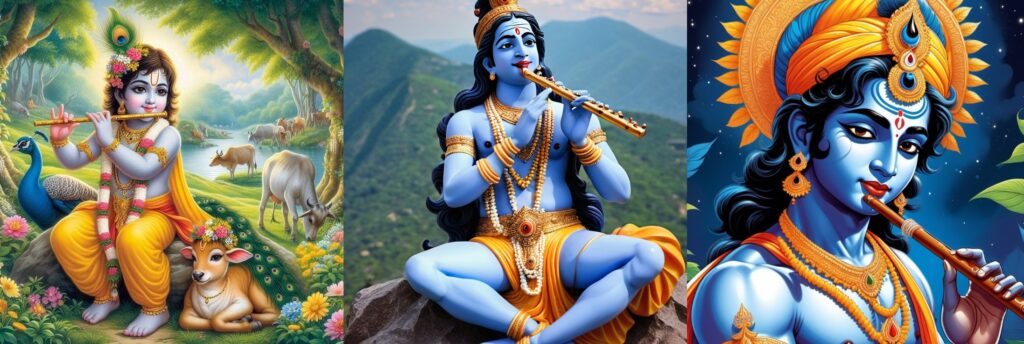 Krishna’s flute symbolized