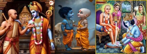 Śrī Kṛṣṇa and Sudāmā gtt