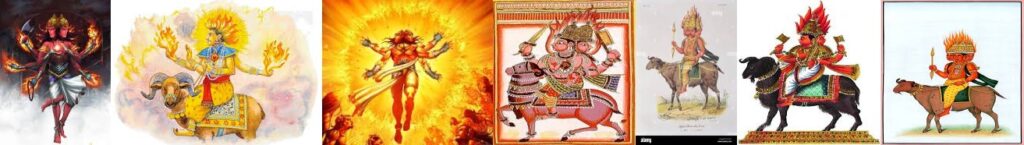 Fire God Agni universeheaven.org Odia Mahabharata