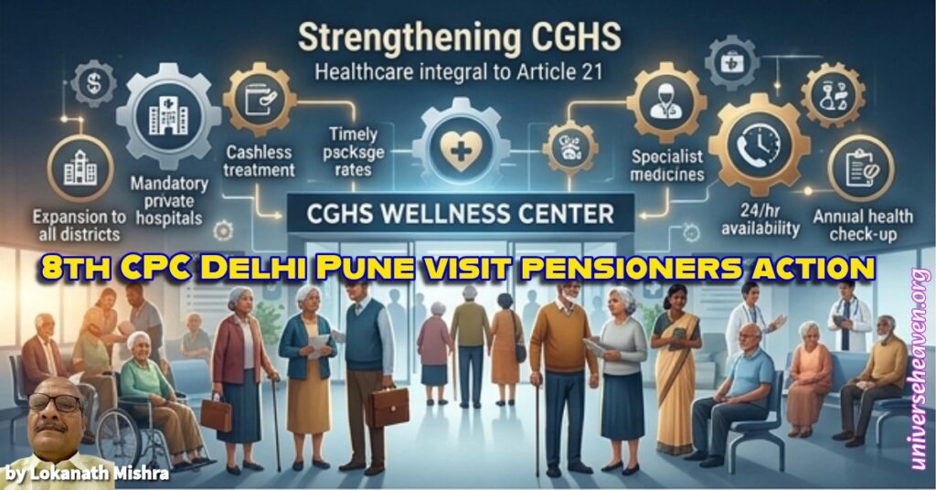 8th CPC Delhi Pune visit pensioners action