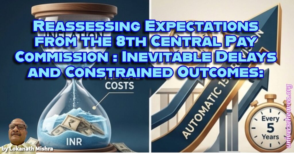 8th Pay Commission delay, fitment factor reality, pension fiscal constraints, 2028