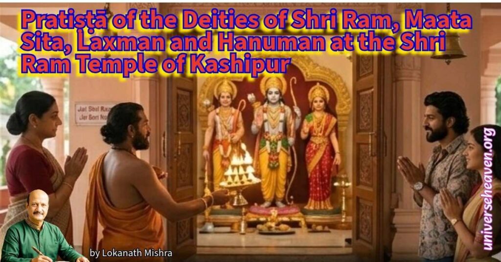Pratiṣṭā of the Deities of Shri Ram, Maata Sita, Laxman and Hanuman at the Shri Ram Temple of Kashipur