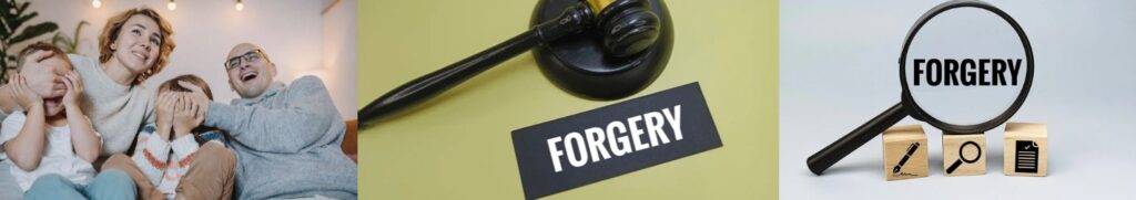 obscene letters forgery