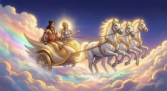 Arjuna in Amaravati Mahabharata
