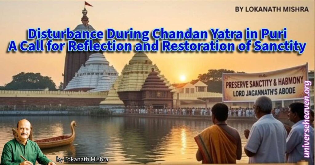 Disturbance During Chandan Yatra in Puri: A Call for Reflection and Restoration of Sanctity