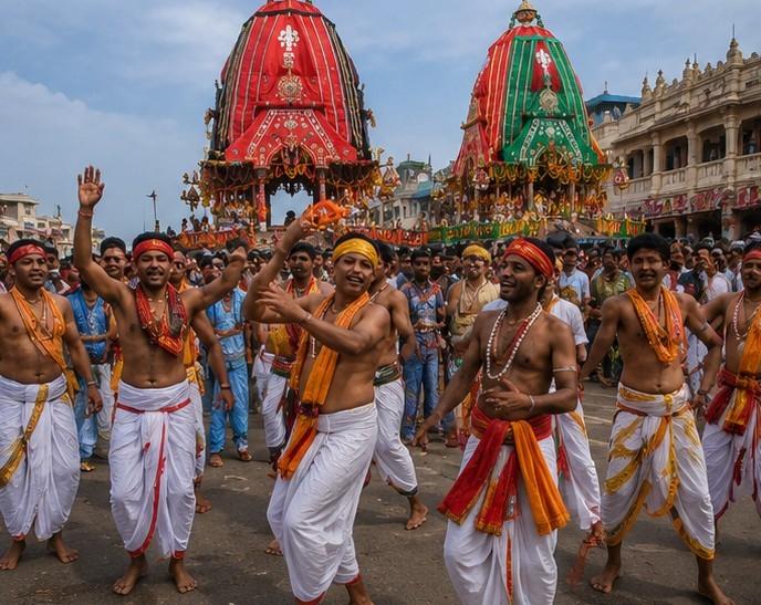 Ratha Yatra puri  badadanda 