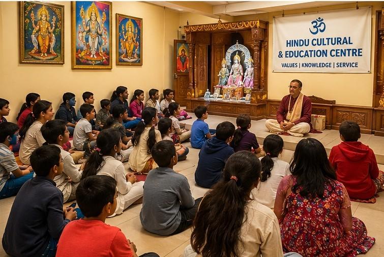 Hindu community in the UK celebration