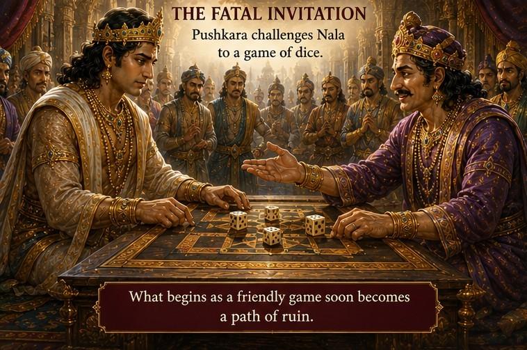 Kali Enters Nala’s Mind and the Fatal Game of Dice Begins