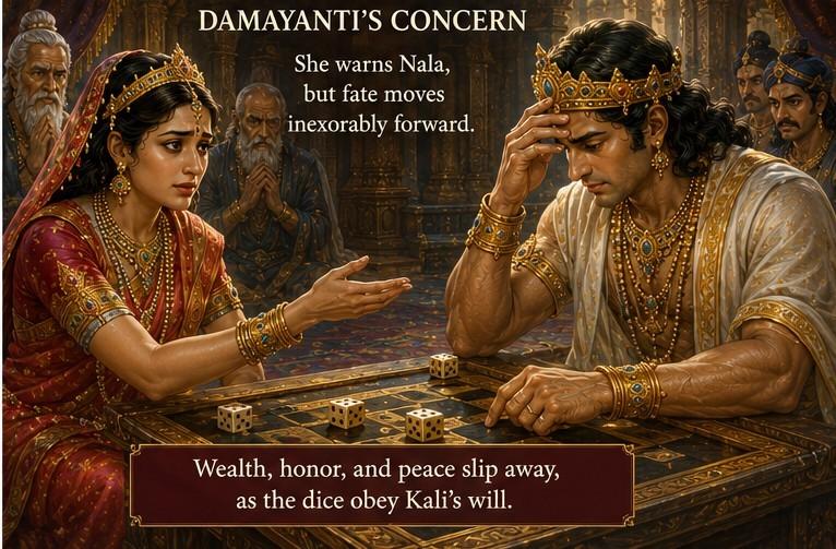 Kali Enters Nala’s Mind and the Fatal Game of Dice Begins