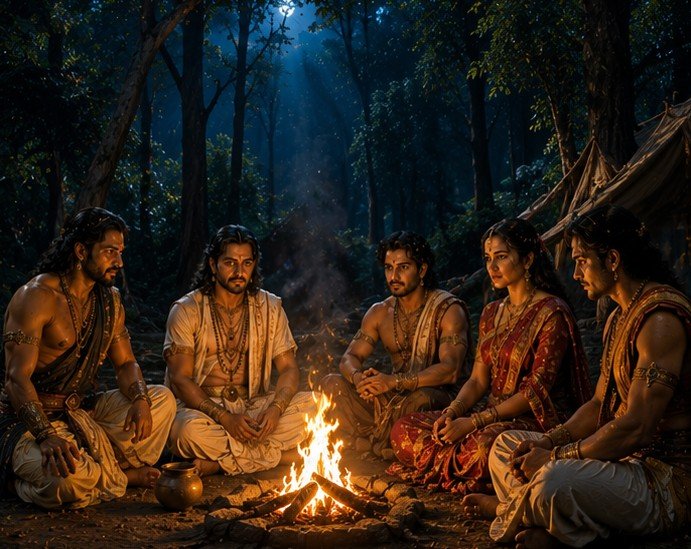 Dharma, Pandava Exile, Kurukshetra War